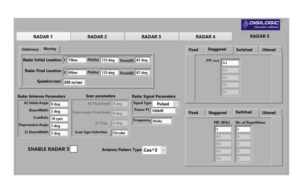 Multi emitter scenario simulator_Digilogic systems